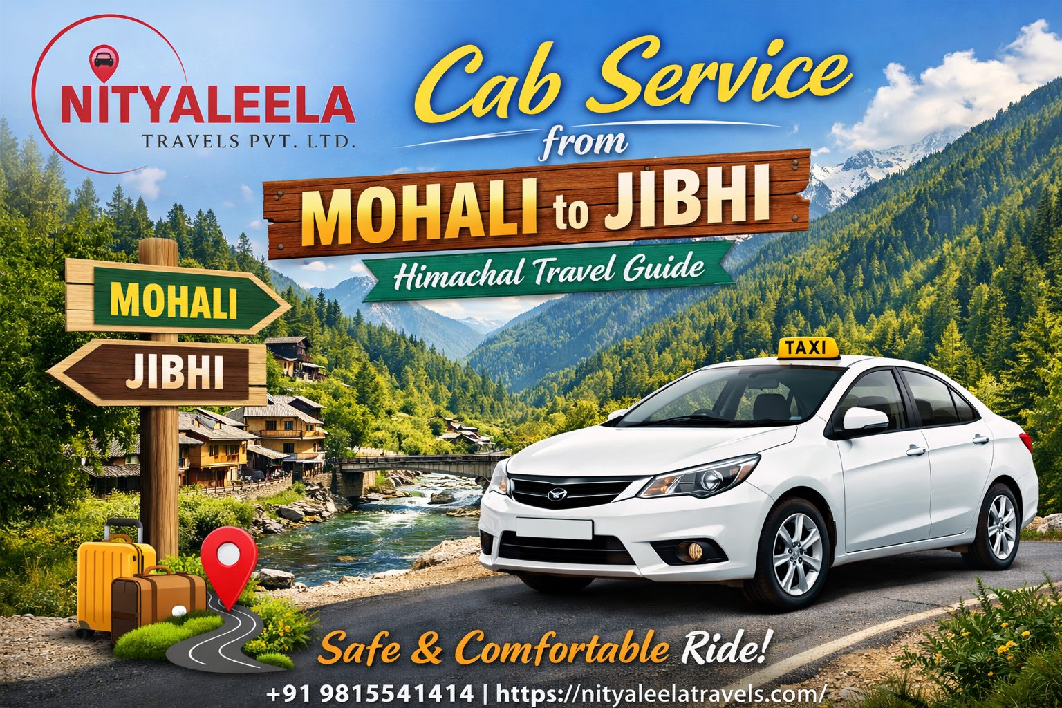 Cab Service from Mohali to Jibhi
