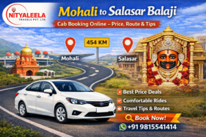 Mohali to Salasar Balaji Cab