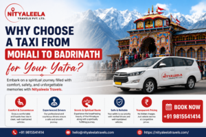 Taxi from Mohali to Badrinath